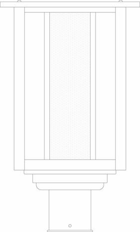 ARP-10 Arroyo Craftsman Artisan 13 3/8 inch One Light Post Light