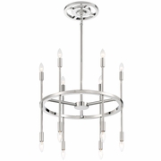 ARS-B4012-PN Crystorama Aries 12 Light Polished Nickel Chandelier