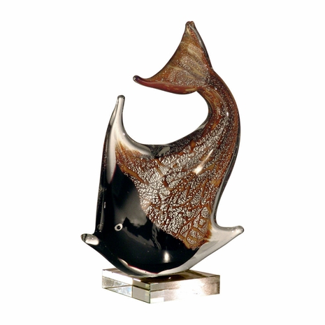 AS10774 Springdale 9H Angel Fish Hand Blown Art Glass Figurine