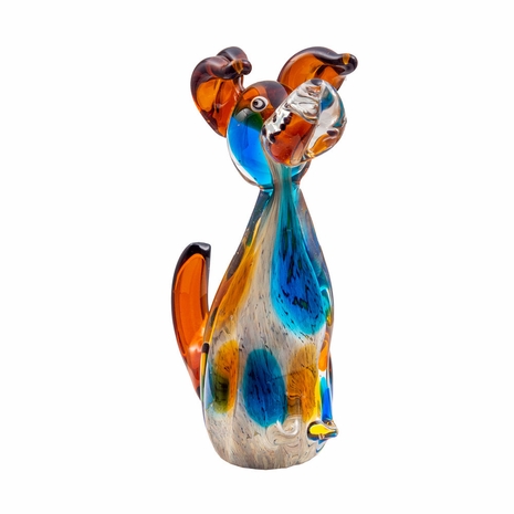 AS20330 Dale Tiffany Maximo Dog Handcrafted Art Glass Figurine