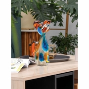 AS20330 Dale Tiffany Maximo Dog Handcrafted Art Glass Figurine