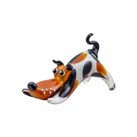 AS20347 Dale Tiffany Zainy Dog Handcrafted Art Glass Figurine