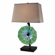 AT14311 Dale Tiffany Waterfront Hand Blown Art Glass Table Lamp