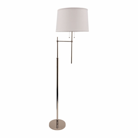 AV101-PN House of Troy Averill Adjustable Floor Lamp with Offset Arm in Polished Nickel