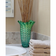 AV13143 Dale Tiffany Waterfront Hand Blown Art Glass Vase