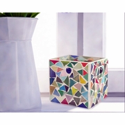 AV17036 Springdale 3.25H Boteri 4-Piece Mosaic Candle Holder Set (Candles Not Included)