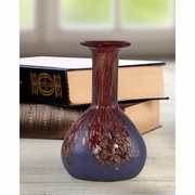 AV17057 Springdale 5H Crocia 4-Piece Hand Blown Art Glass Long Neck Mini Vase Set