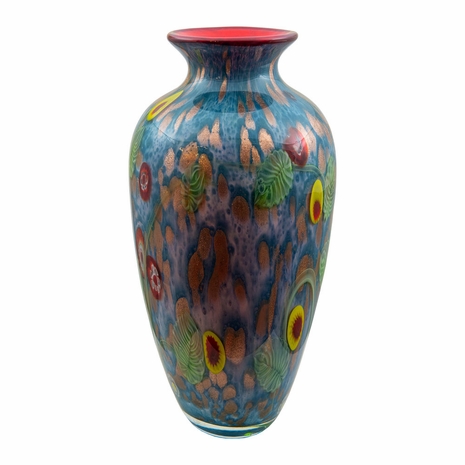 AV21009 Dale Tiffany Tesoro Hand Blown Art Glass Vase