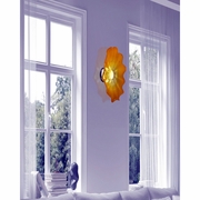 AW18220-D16LED Dale Tiffany Tawney Gold 16D LED Hand Blown Art Glass Wall Light Fixture