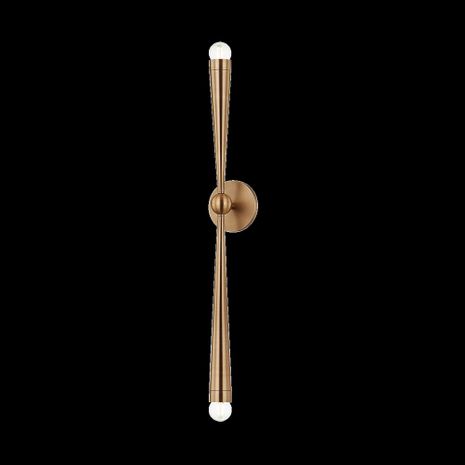 B1034-PBR Troy Lighting Keanu 2Lt Wall Sconce with Patina Brass Finish