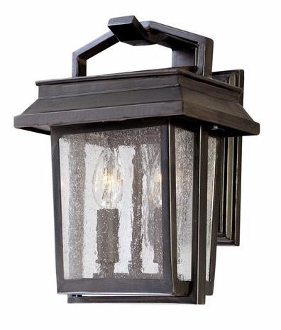 B1241OBZ Troy Lighting Logan 2 Light Wall Lantern in Old Bronze Finish