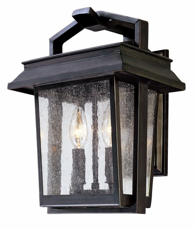B1242OBZ Troy Lighting Logan 2 Light Wall Lantern in Old Bronze Finish