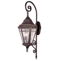 B1272-NR Troy Lighting Morgan Hill 3Lt Exterior Wall Sconce with Natural Rust Finish