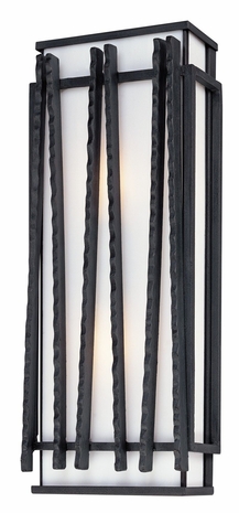 B1312FI Troy Lighting Zen 2 Light Wall Lantern in Forged Iron Finish