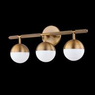 B1408-PBR Troy Lighting Enson Bath and Vanity 3 Lt with Patina Brass Finish
