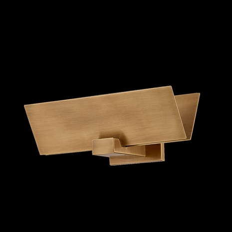 B1605-PBR Troy Lighting Lander 2Lt Wall Sconce with Patina Brass Finish