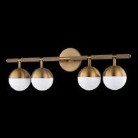 B1608-PBR Troy Lighting Enson Bath and Vanity 4 Lt with Patina Brass Finish