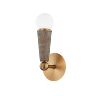 B1612-PBR Troy Lighting Dax 1Lt Wall Sconce with Patina Brass Finish