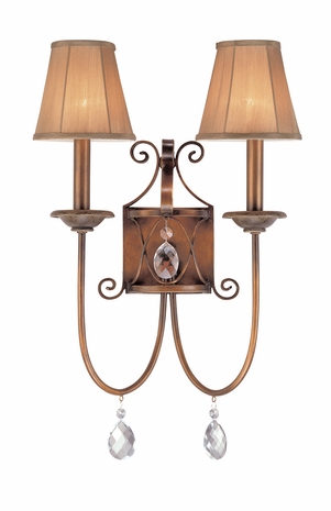 B1792SBZ Troy Lighting Orleans Interior 2light Wall Sconce