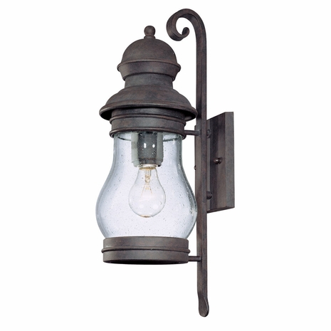 B1882HPB Troy Exterior Hyannis Port Bronze Medium 1 Light Wall Lantern