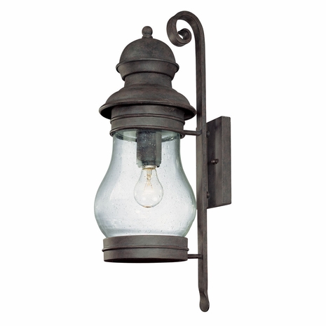 B1883HPB Troy Exterior Hyannis Port Bronze Large 1 Light Wall Lantern