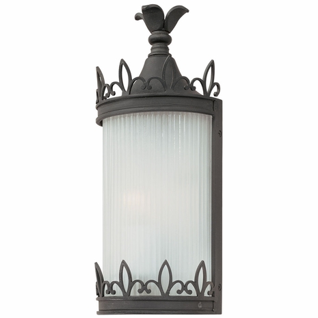 B1891Fbk Troy Lighting Lombard 1Lt Pocket Lantern In Forged Black
