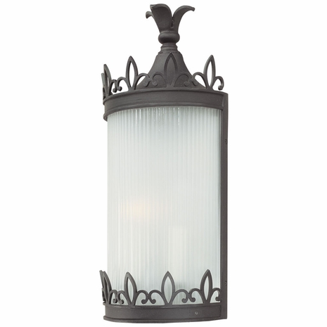 B1892Fbk Troy Lighting Lombard 2Lt Pocket Lantern In Forged Black