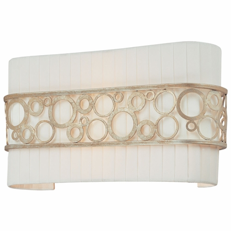 B1902SG Troy Aqua Small Silver Gold 2 Light ADA Pocket Wall Sconce