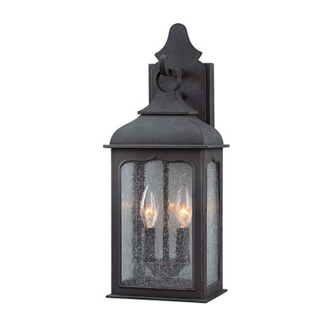 B2011-TBZ Troy Lighting Henry Street 2Lt Exterior Wall Sconce with Textured Bronze Finish