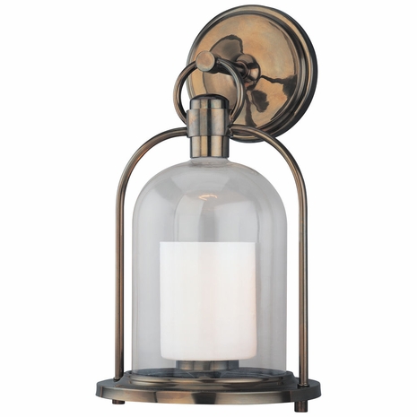 B2022HB Troy Lighting Chatham 1 Light Wall Lantern in Heritage Bronze Finish