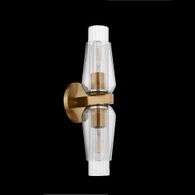 B2218-PBR Troy Lighting Rex 2Lt Wall Sconce with Patina Brass Finish