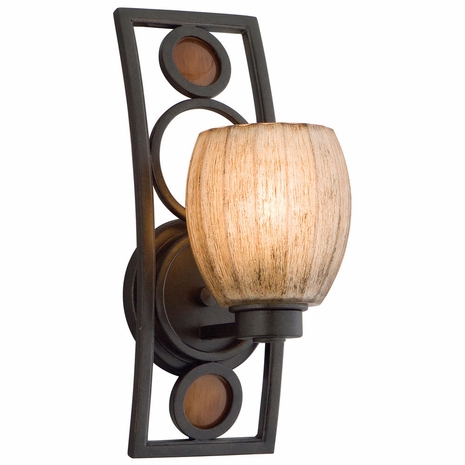 B2221SB Troy Soleil Small Soleil Bronze 1 Light Wall Sconce