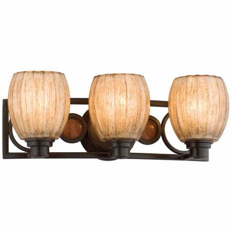 B2223SB Troy Soleil Large Soleil Bronze 3 Light Bath