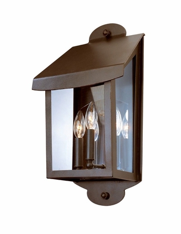 B2293NR Troy Lighting Alpine 3 Light Wall Large in Natural Rust Finish
