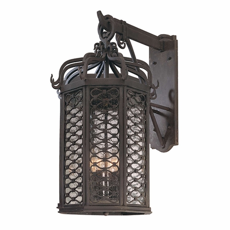 B2374-TRN Troy Lighting Los Olivos 4Lt Exterior Wall Sconce with Textured Iron Finish
