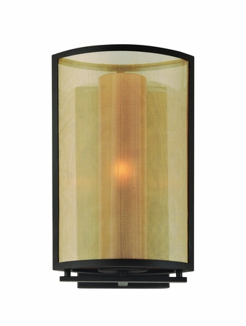 B2412FBZ Troy Lighting Chinois 1 Light Wall Sconce Large in Federal Bronze Finish