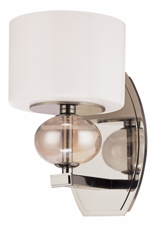 B2851 Troy Lighting Fizz 1 Light Wall Bath in Polished Nickel Finish
