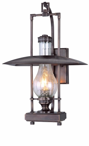 B3071EB Troy Lighting Dakota 1 Light Wall Lantern in English Bronze Finish