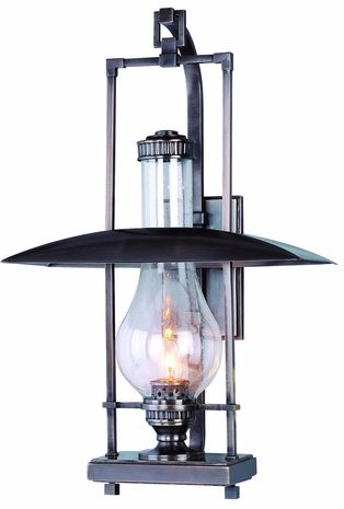 B3072EB Troy Lighting Dakota 1 Light Wall Lantern in English Bronze Finish