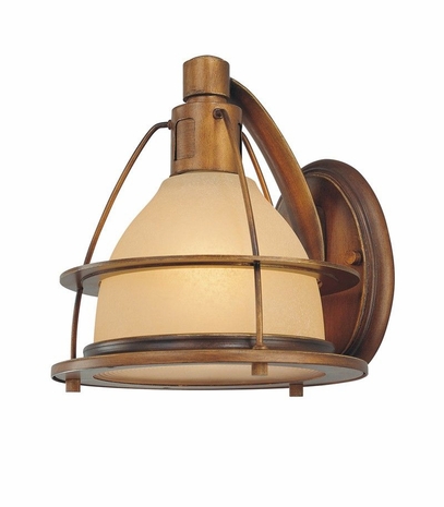 B3091SBZ Troy Lighting Bristol Bay 1 Light Wall Bracket in Sunset Bronze Finish