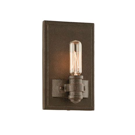 B3121-HBZ Troy Lighting Pike Place 1Lt Wall Sconce with Heritage Bronze Finish