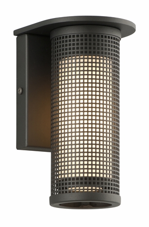 B3741MB-C Troy Solid Aluminum Exterior Hive 1Lt Wall Sconce Small W/Coastal Finish with Matte Black Finish