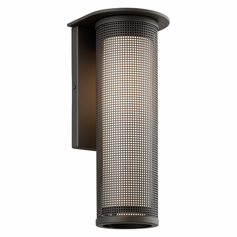 B3743MB Troy Solid Aluminum Exterior Hive 1Lt Wall Sconce Large with Matte Black Finish