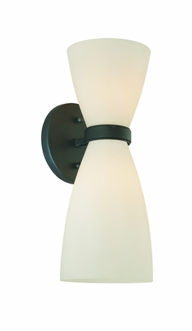 B4021GR Troy Lighting Metro Interior 2light Wall Sconce