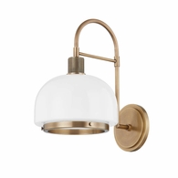 B4115-PBR Troy Lighting Bradbury 1Lt Wall Sconce with Patina Brass Finish