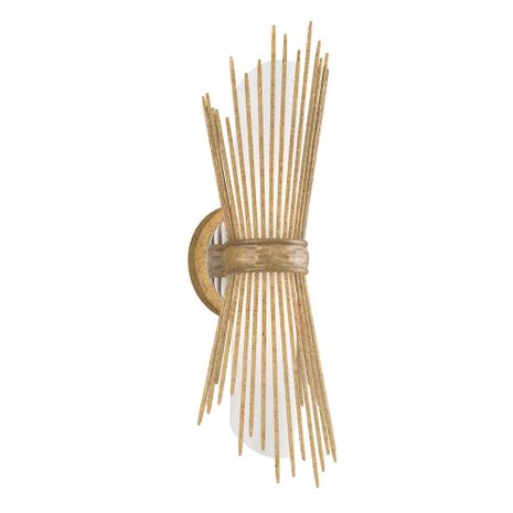 B4142-VGL Troy Lighting Blink Bath and Vanity 2 Lt with Vintage Gold Leaf Finish