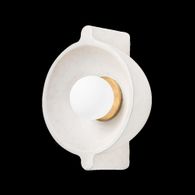 B4710-PBR/CFW Troy Lighting Modesto 1Lt Wall Sconce with Vintage Gold Leaf Finish