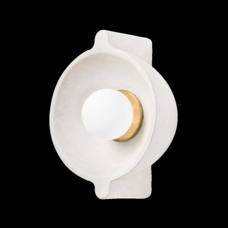 B4710-PBR/CFW Troy Lighting Modesto 1Lt Wall Sconce with Vintage Gold Leaf Finish
