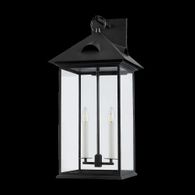 B4923-FOR Troy Lighting Corning 2Lt Exterior Wall Sconce with Forged Iron Finish