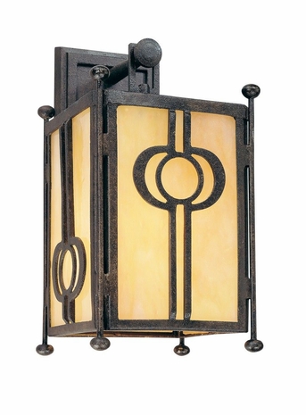 B5031FI Troy Lighting Aberdeen 1 Light Wall Lantern in Fired Iron Finish